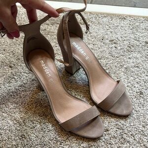 Madden Girl Tan Block Heel Sandals